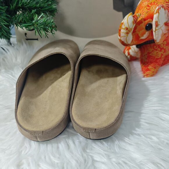 The Row Tan Suede Slippers Minimalist Design - Picture 3 of 6